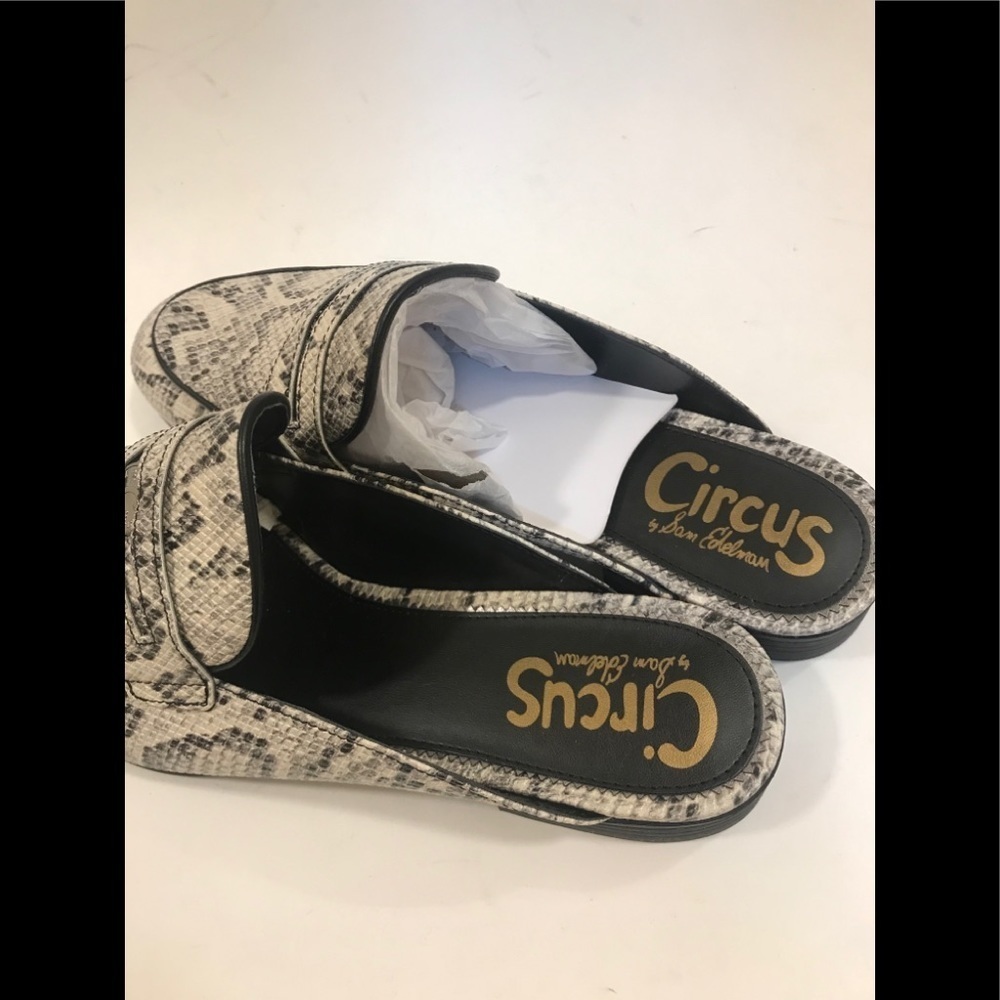 NWOT CIRCUS BY SAM EDELMAN Hal Snake Embossed Mule - Picture 6 of 16